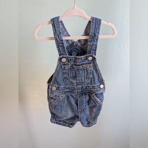 Baby GAP Denim Short Overalls 6-12 months